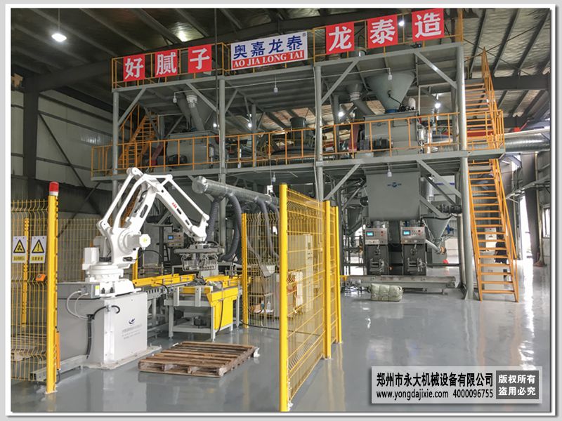 自動碼垛膩?zhàn)臃凵a(chǎn)線