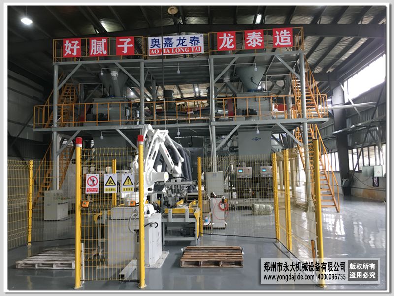 自動碼垛膩?zhàn)臃凵a(chǎn)線