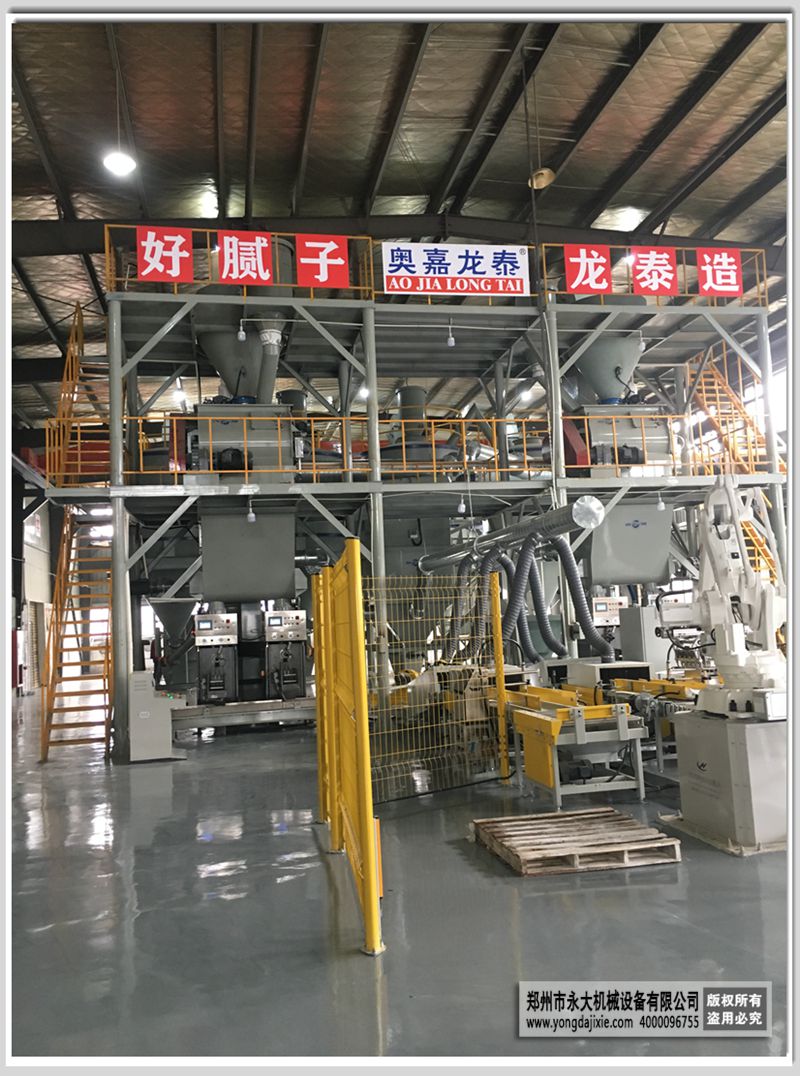 自動碼垛膩?zhàn)臃凵a(chǎn)線