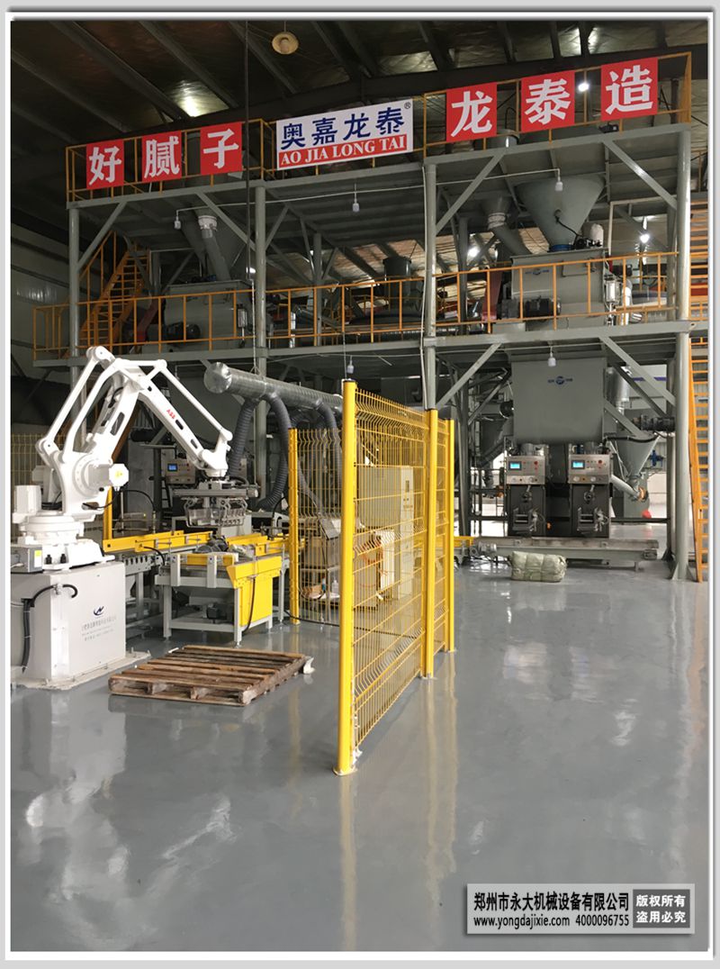 自動碼垛膩?zhàn)臃凵a(chǎn)線